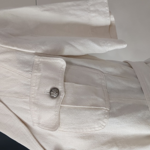 RALPH LAUREN Linen Pocket Blouse - Picture 3 of 10